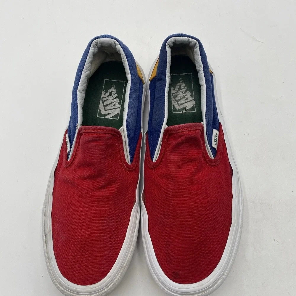 VANS Yacht Club Classic‎ Slip On Shoes Old Skool Color block Mens 6.5 Women 8